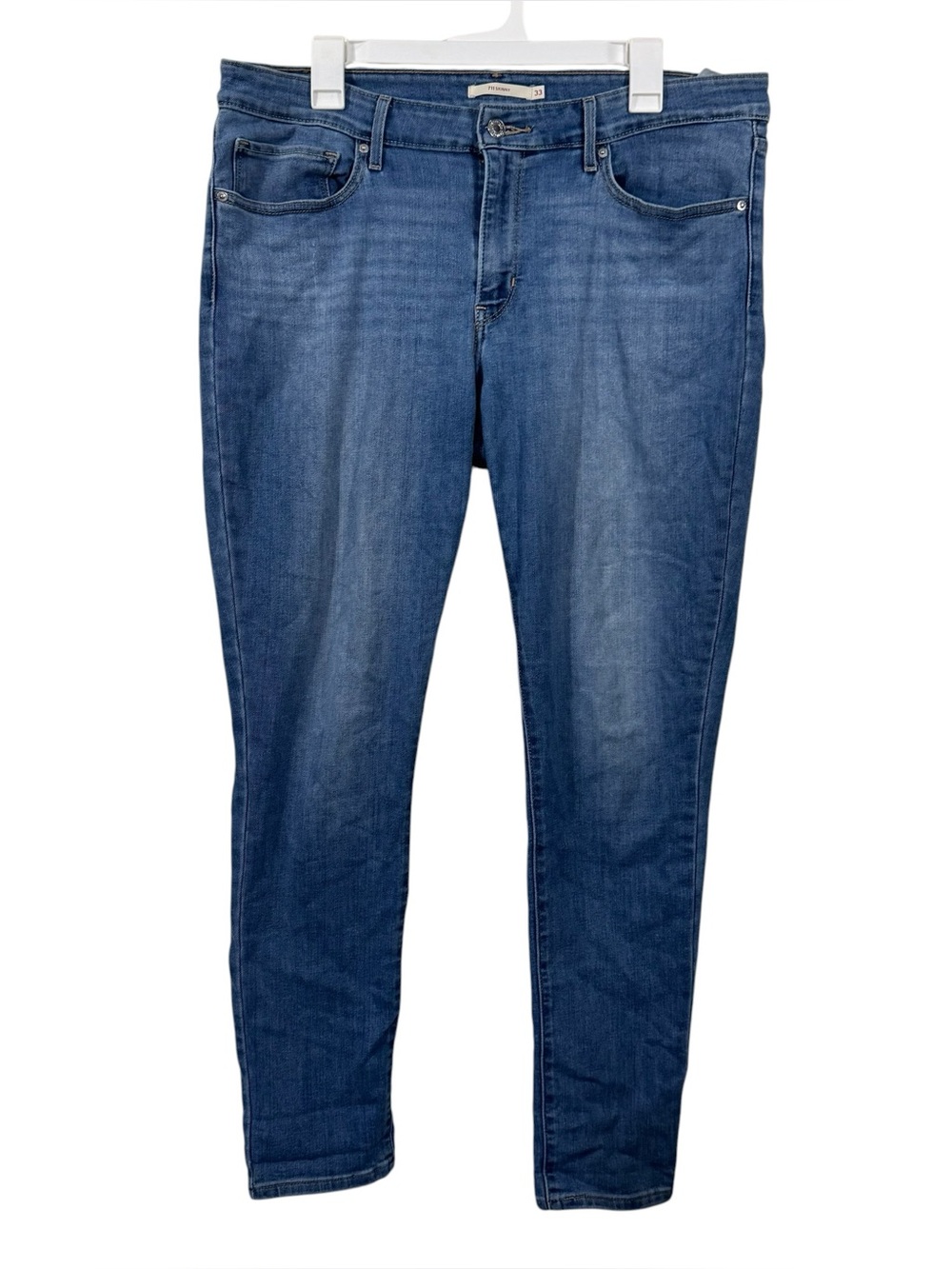 Levi's 711 Plus Size Medium Wash Mid Rise Skinny Jeans